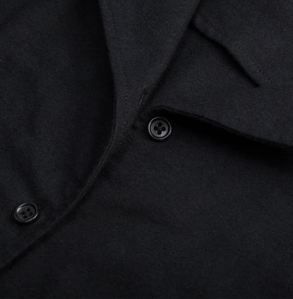 The Juniper Dress in Black Brushed Cotton