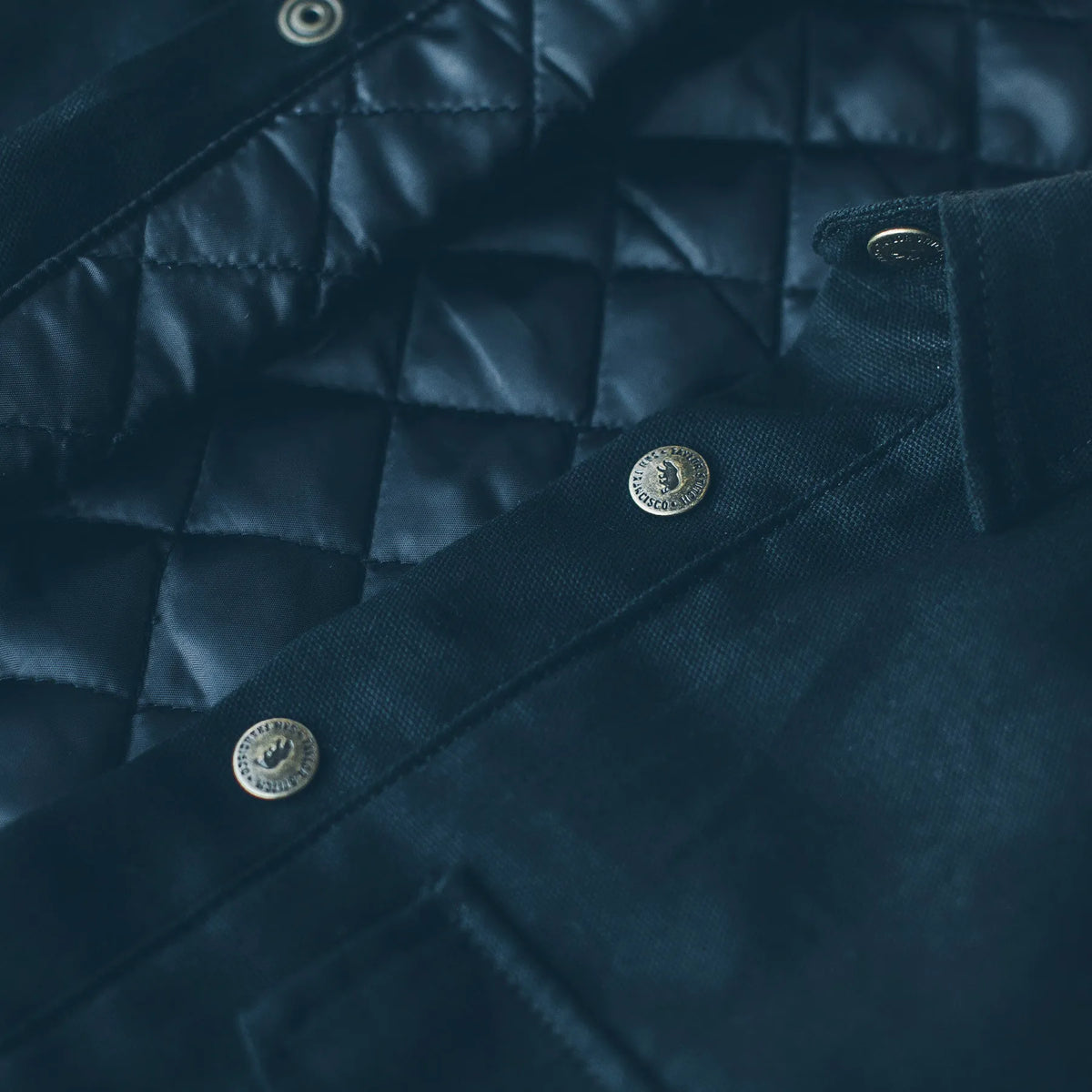 The Task Jacket in Black Canvas