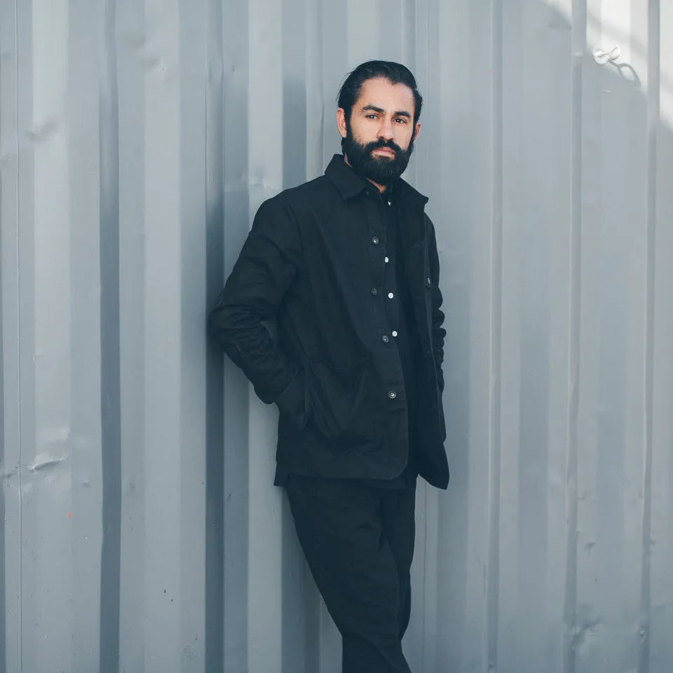 The Project Jacket in Black Water Repellent Canvas