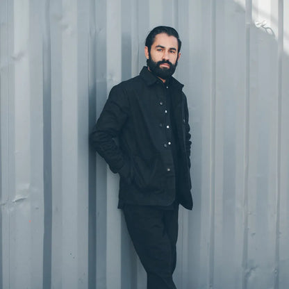 The Project Jacket in Black Water Repellent Canvas