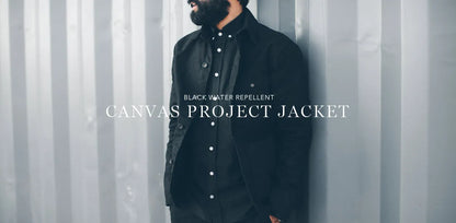 The Project Jacket in Black Water Repellent Canvas