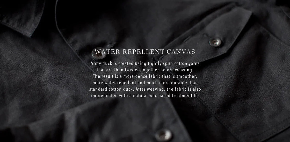 The Project Jacket in Black Water Repellent Canvas
