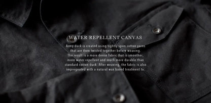 The Project Jacket in Black Water Repellent Canvas