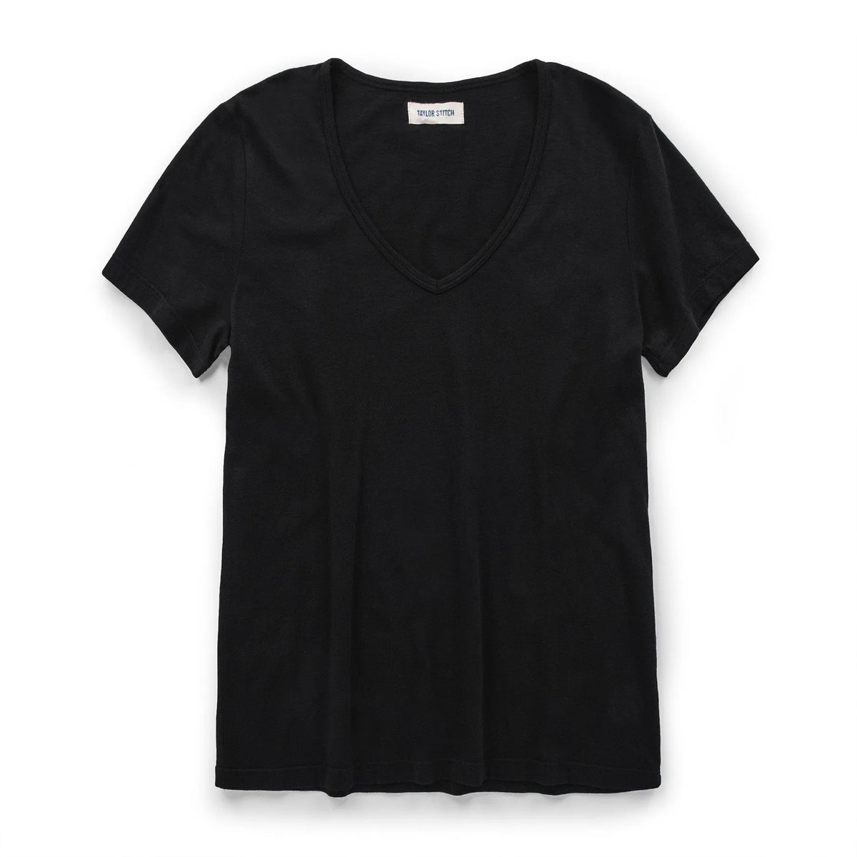 The Elle V-Neck Tee in Noir