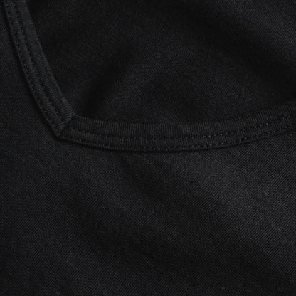 The Elle V-Neck Tee in Noir