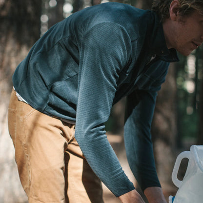 The Pack Pullover in Midnight Polartec Fleece
