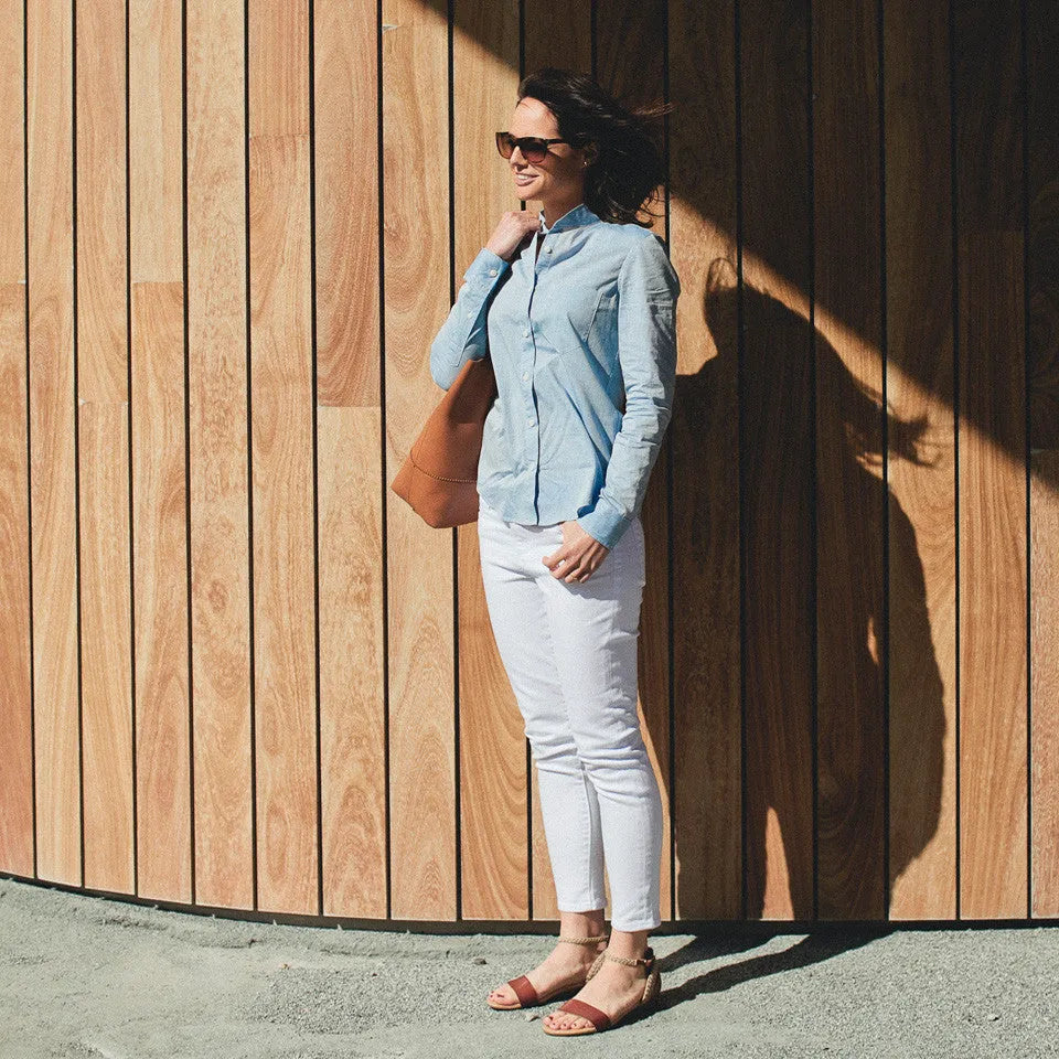 The Caroline in Light Blue Chambray