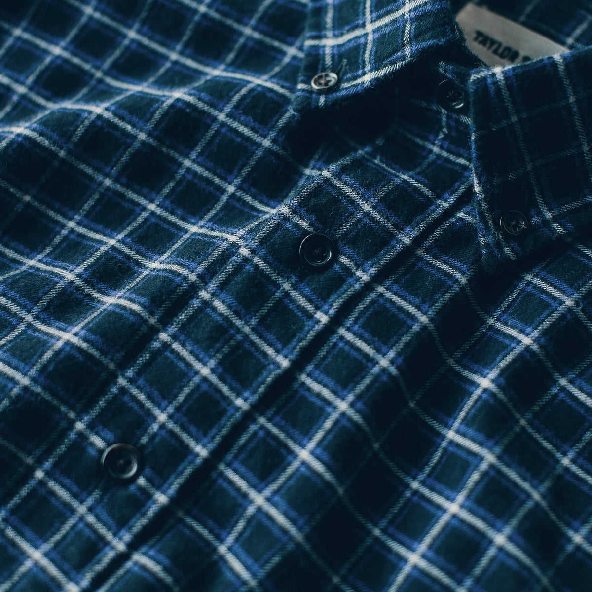 The Jack in Brushed Navy Plaid Flannel