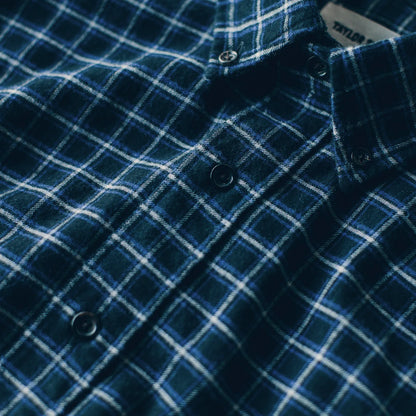 The Jack in Brushed Navy Plaid Flannel