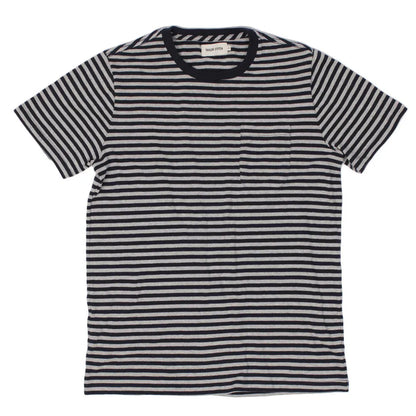 The Sequoia Stripe Tee in Navy & Grey