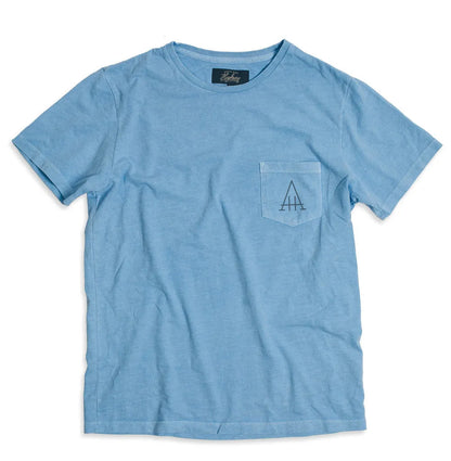 The Highway Tee in Dusty Blue