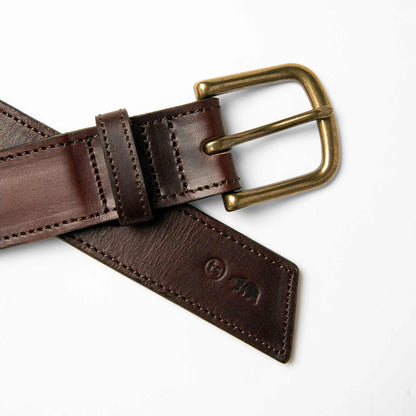 The Stitched Belt in Espresso