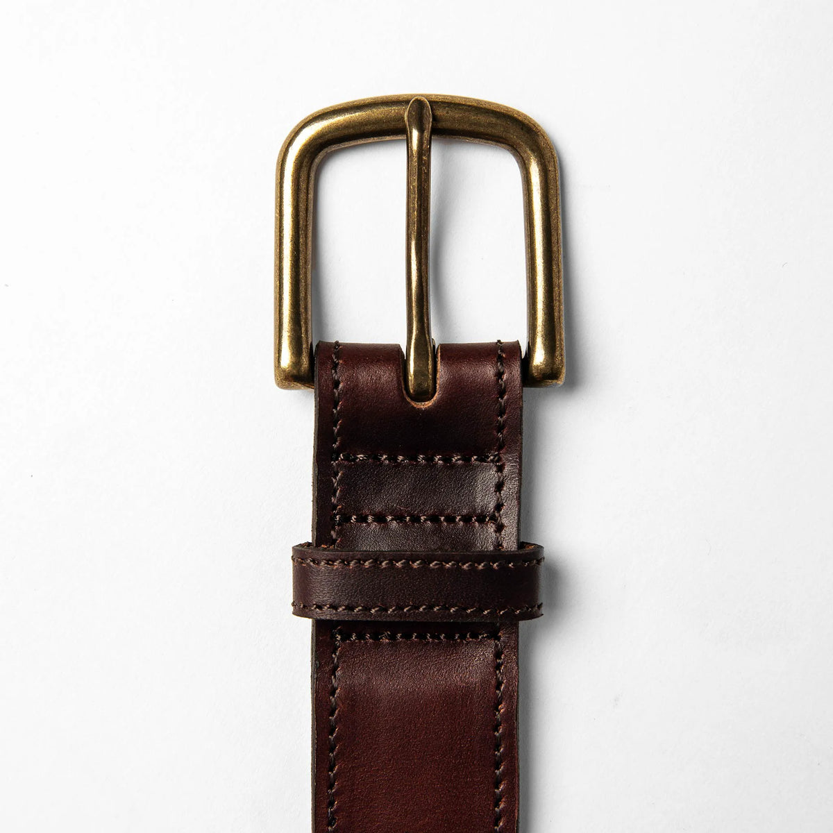 The Stitched Belt in Espresso