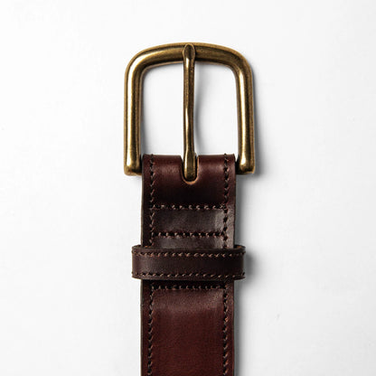 The Stitched Belt in Espresso
