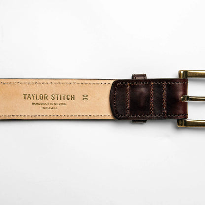 The Stitched Belt in Espresso