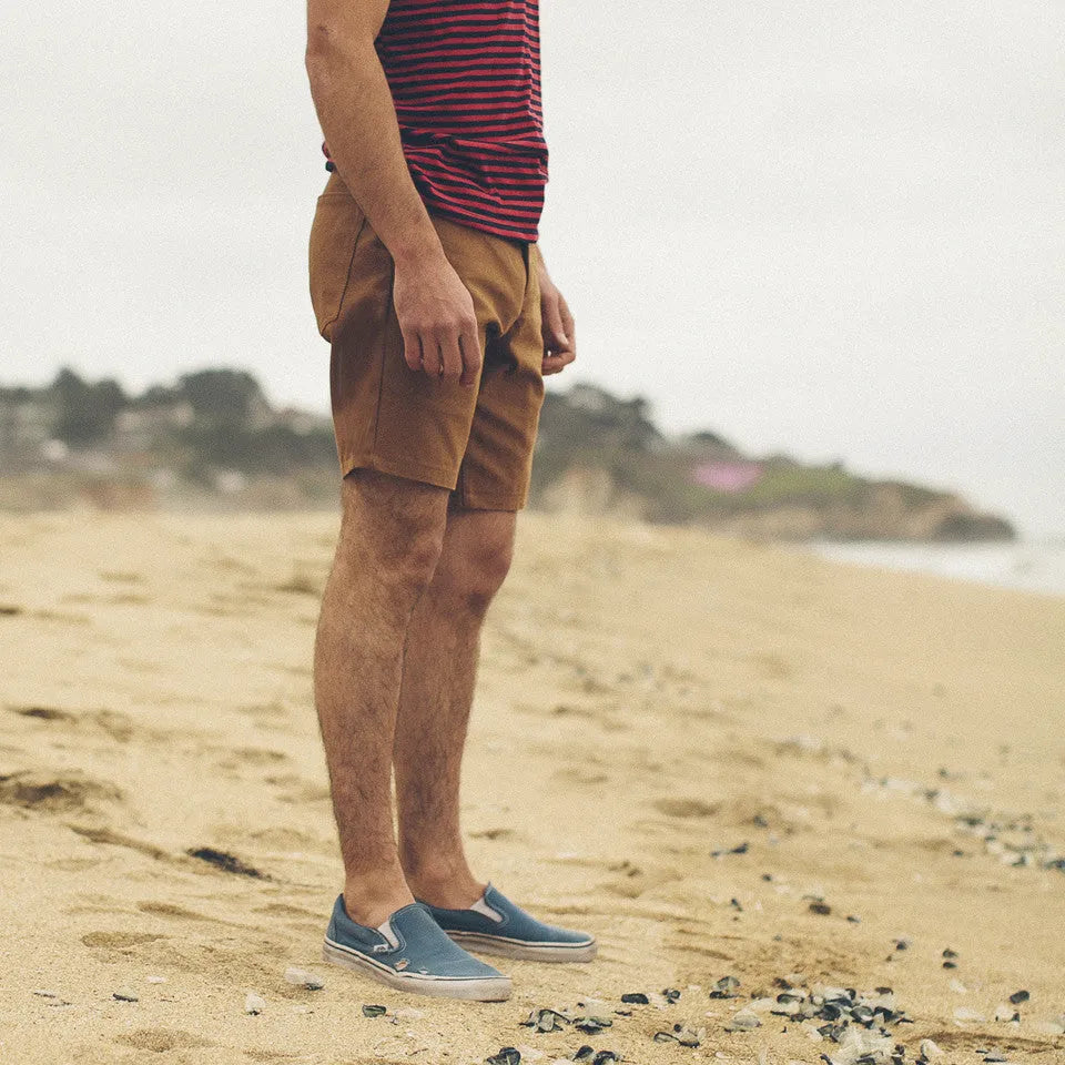 Camel Duck Canvas Camp Shorts