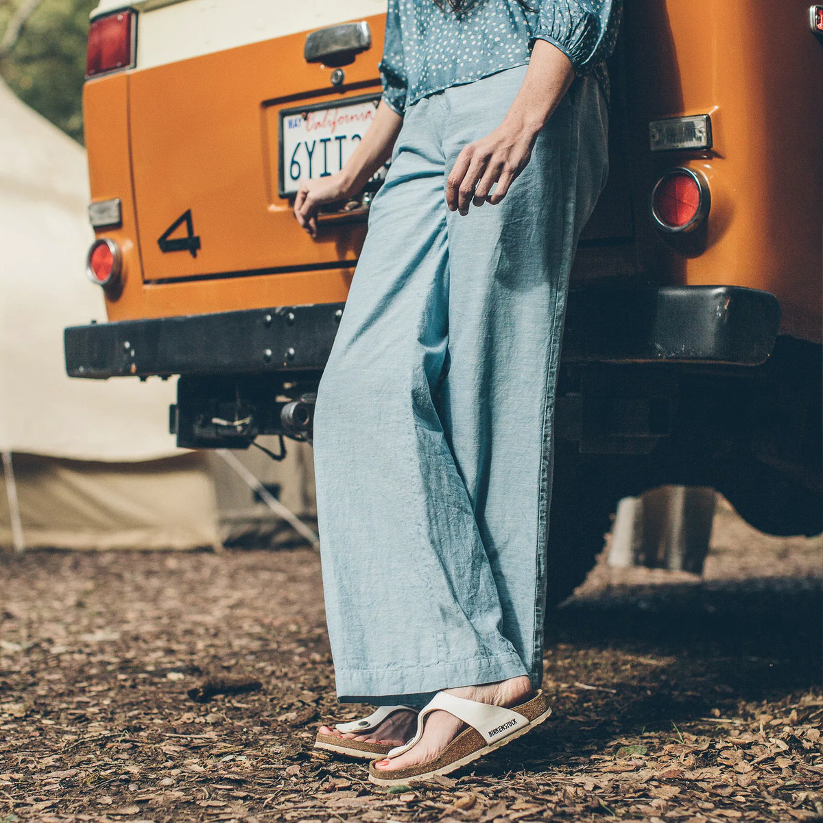 The Greenwich Pant in Washed Chambray