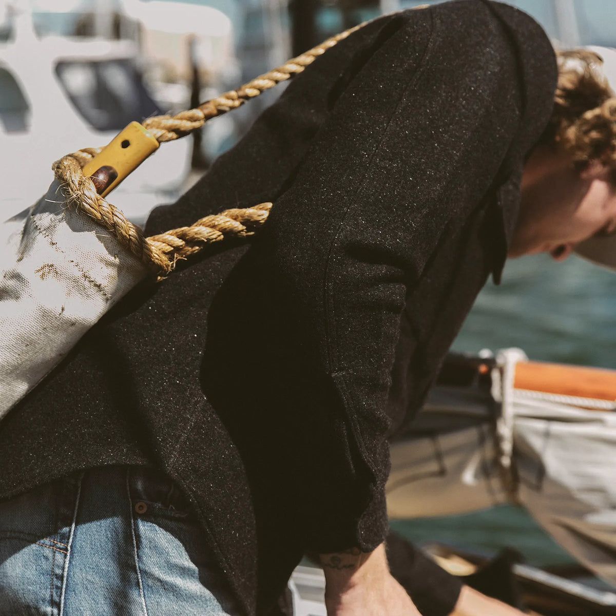 The Maritime Shirt Jacket in Charcoal