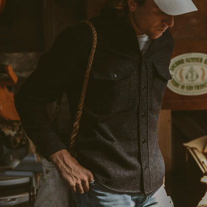 The Maritime Shirt Jacket in Charcoal