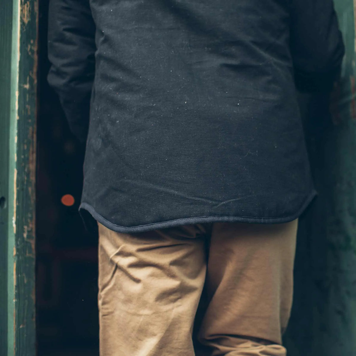 The Chore Jacket in Black Ripstop Canvas