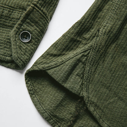 The Utility Shirt in Cone Mills Corded Army