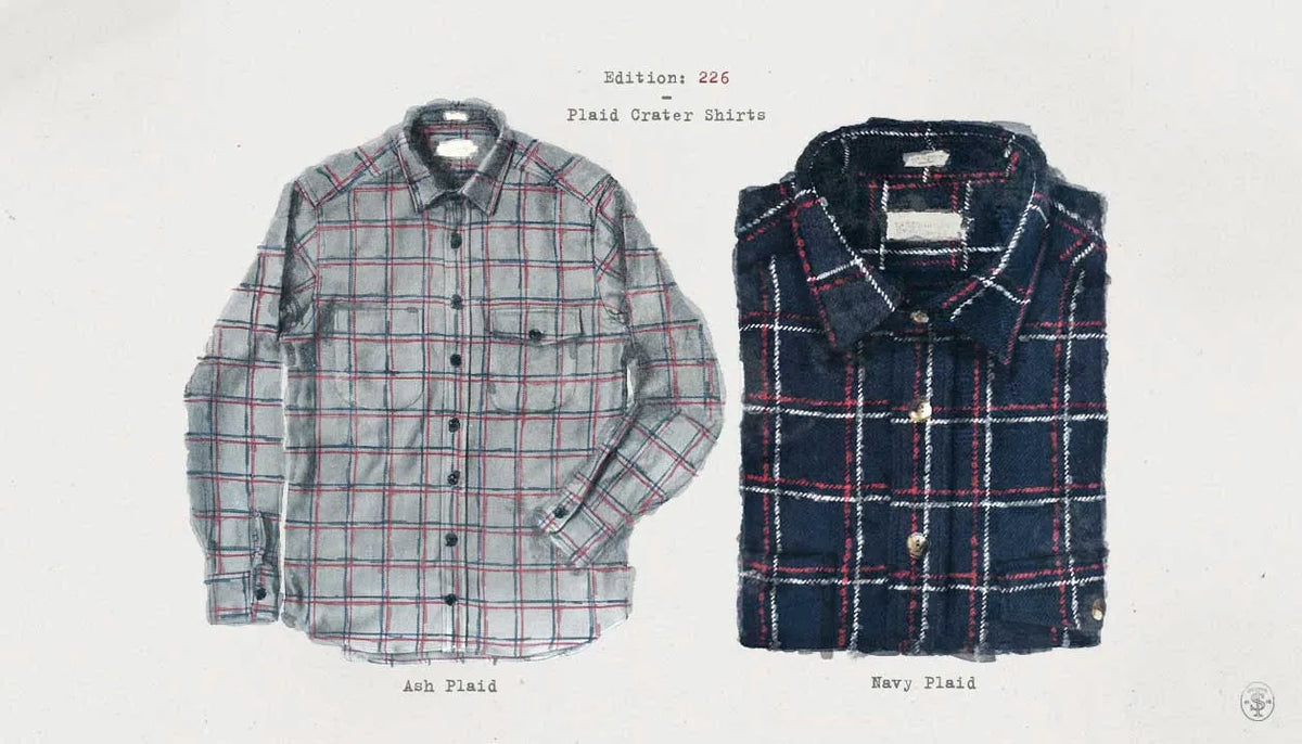 The Crater Shirt in Ash Plaid
