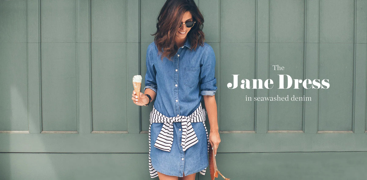 The Jane - Sea Washed Denim Dress
