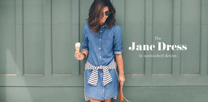 The Jane - Sea Washed Denim Dress