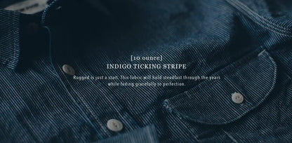 Indigo Jacquard Dot Utility Shirt