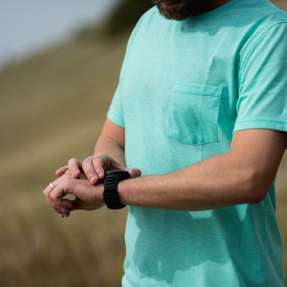 The Myles Everyday Tee in Heather Waterfall