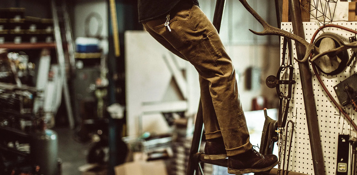The Chore Pant in British Khaki Boss Duck