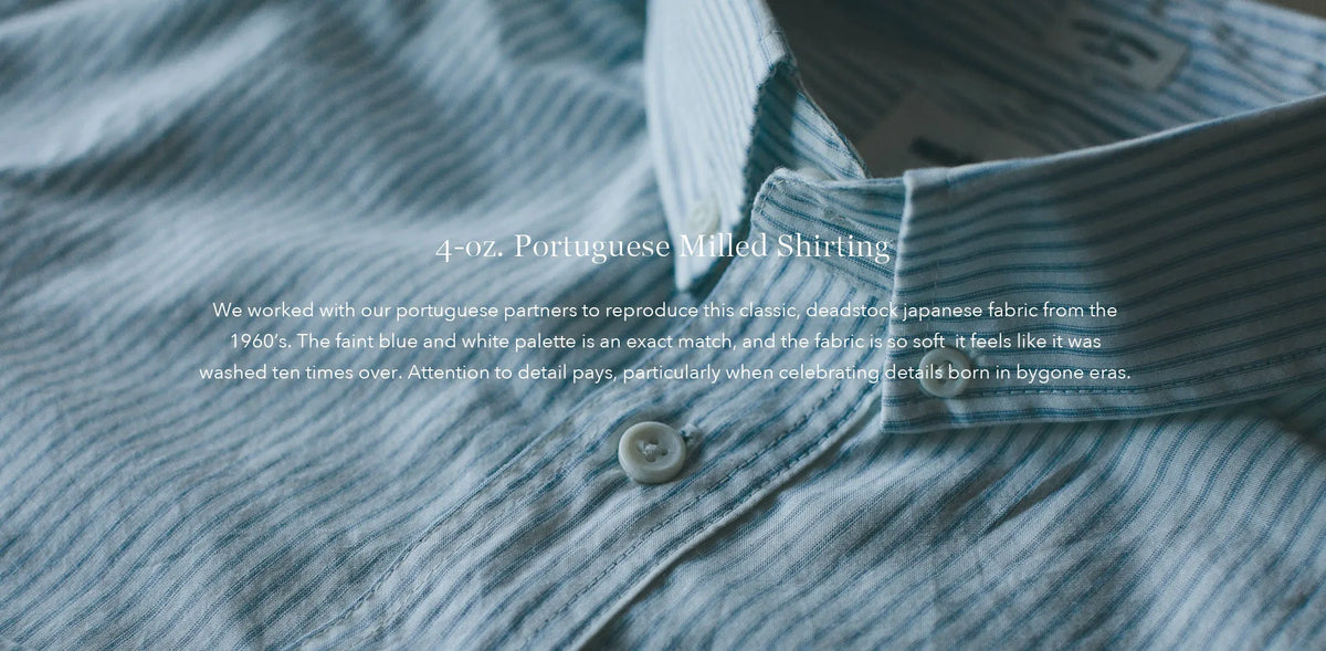 The Popover in Antique Blue Stripe