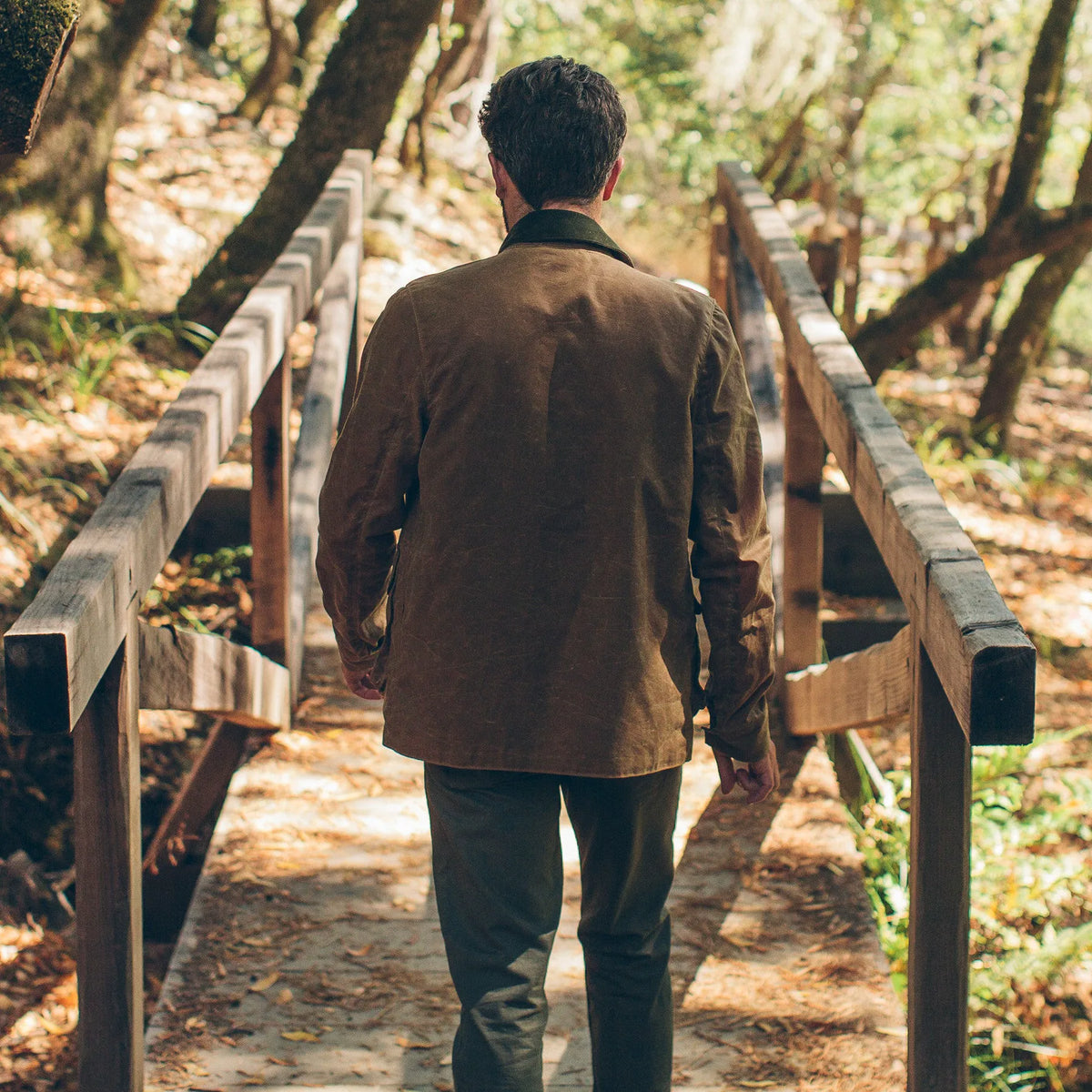 The Rover Jacket in Field Tan Waxed Canvas