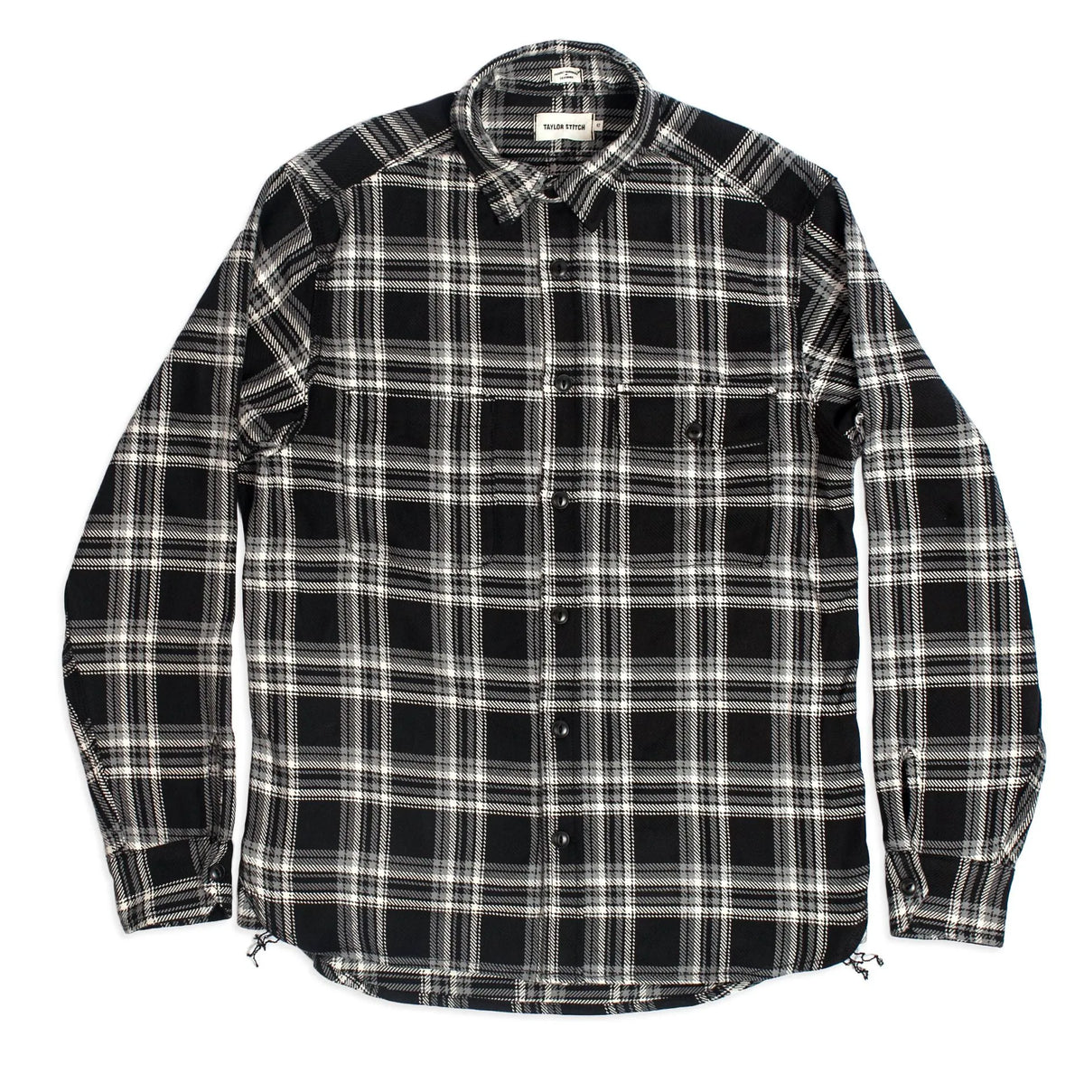 The Triple Needle Moto Utility Shirt in Black