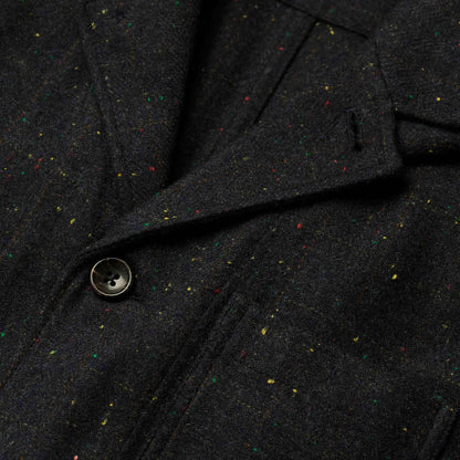 The Gibson Jacket in Navy Windowpane Donegal
