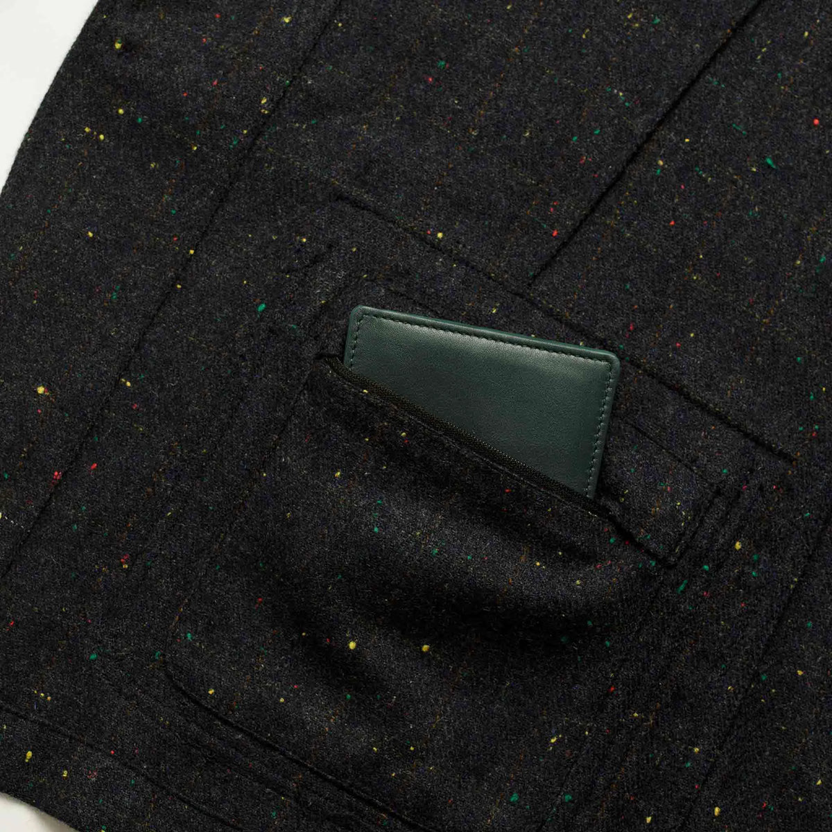 The Gibson Jacket in Navy Windowpane Donegal