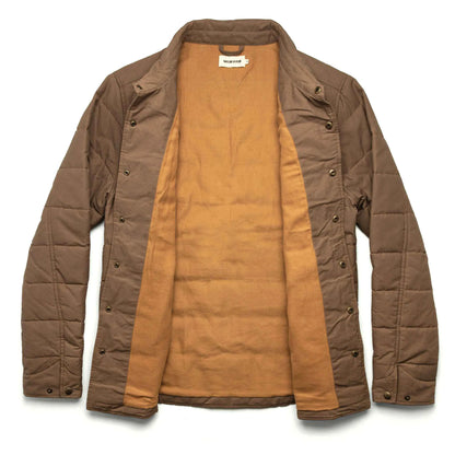 The Garrison Shirt Jacket in British Khaki Dry Wax