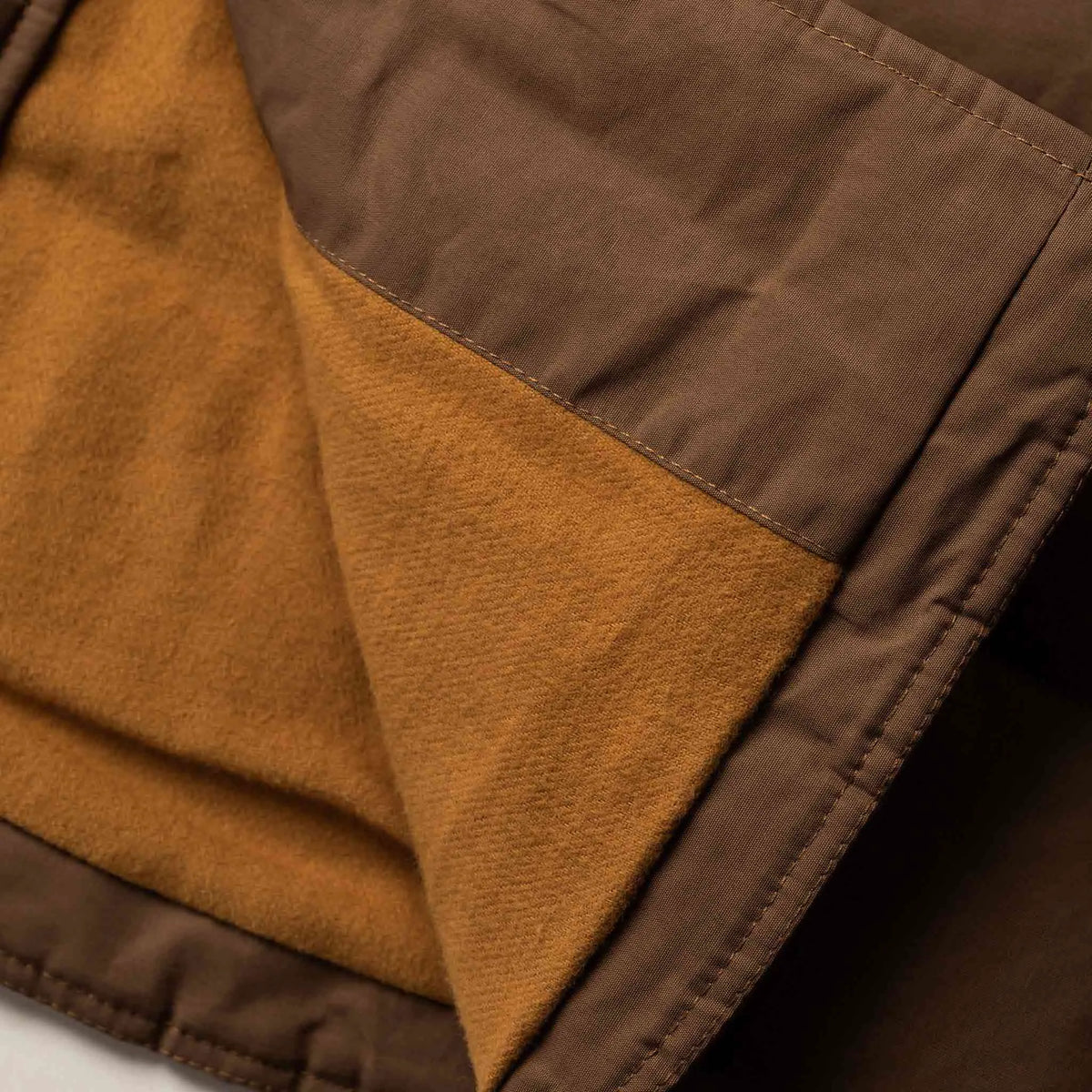 The Garrison Shirt Jacket in British Khaki Dry Wax