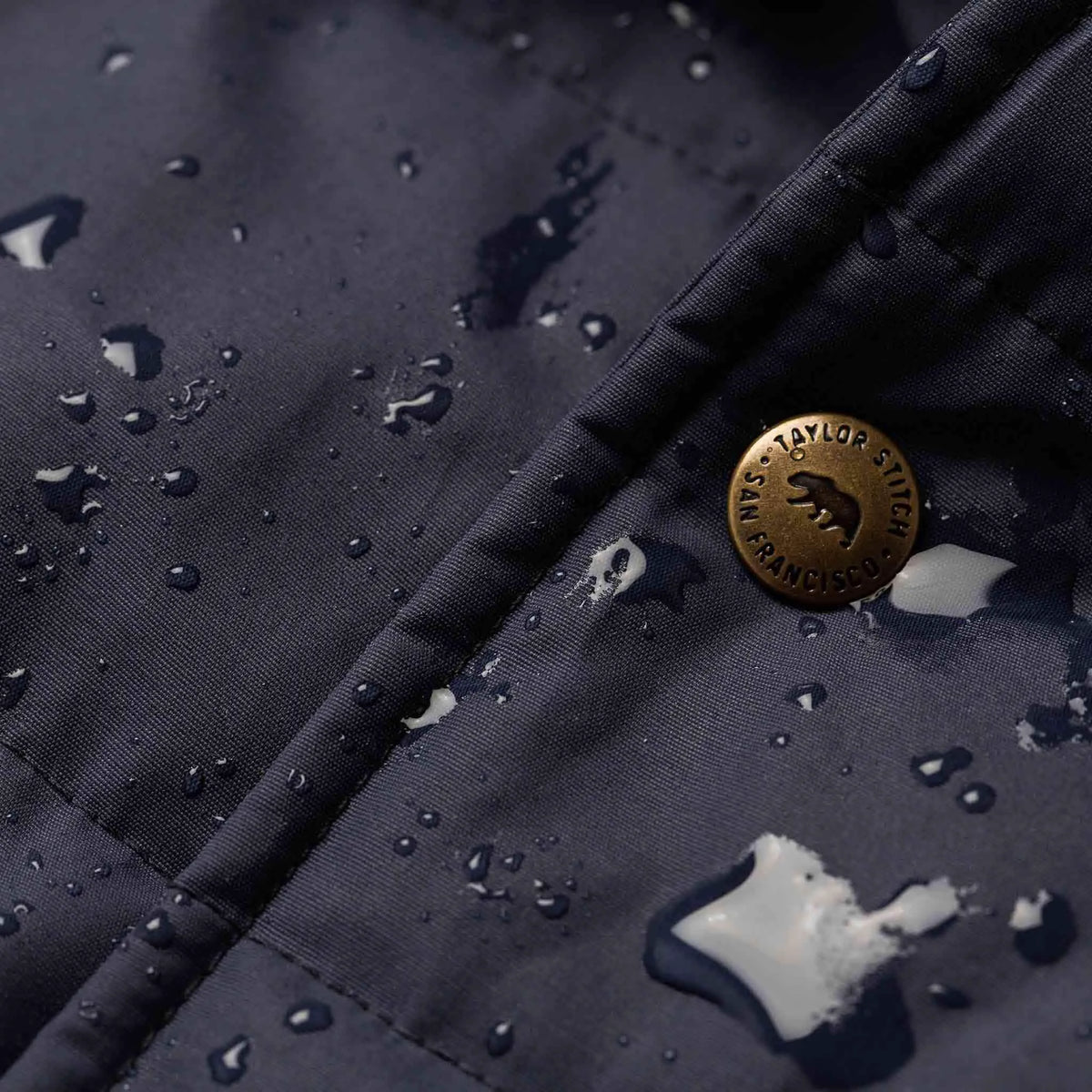 The Garrison Shirt Jacket in Navy Dry Wax