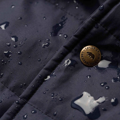 The Garrison Shirt Jacket in Navy Dry Wax