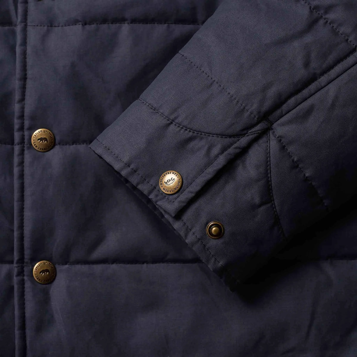 The Garrison Shirt Jacket in Navy Dry Wax