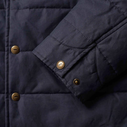 The Garrison Shirt Jacket in Navy Dry Wax
