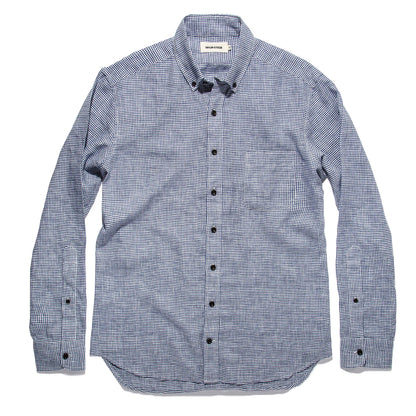 The Jack in Navy Mini Gingham Linen