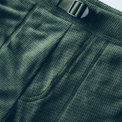 The Pack Pant in Olive Polartec Fleece