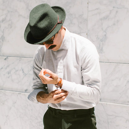 The Luke Fedora in Olive