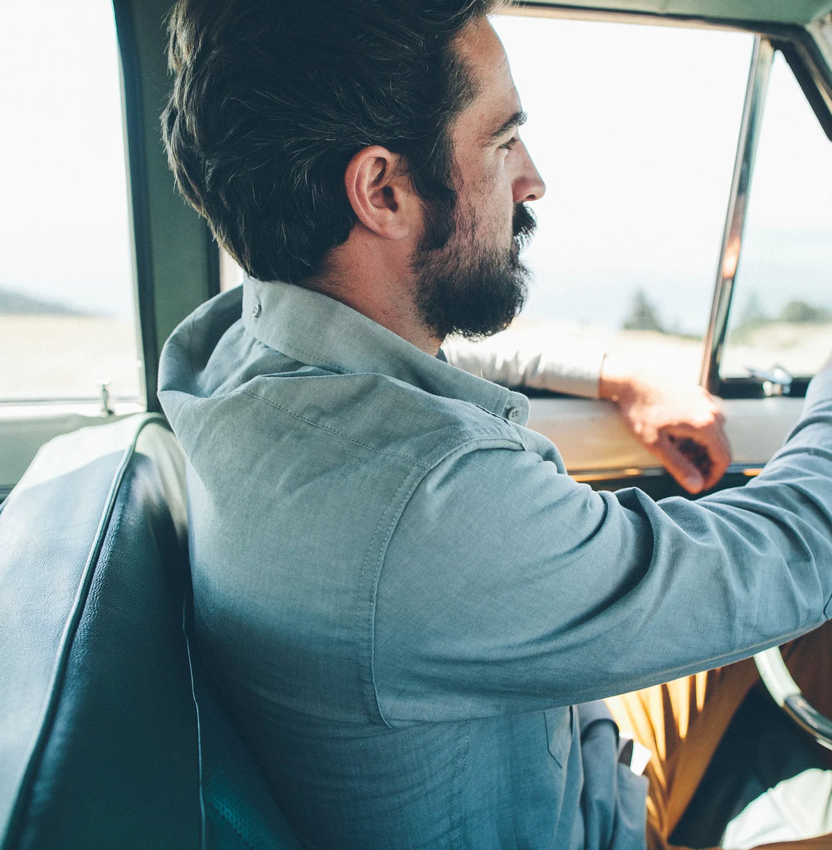 Steel Chambray Shotgun Shirt