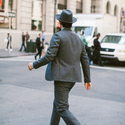 The Telegraph Jacket in Grey Wool