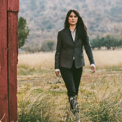 The Telegraph Blazer in Charcoal Wool