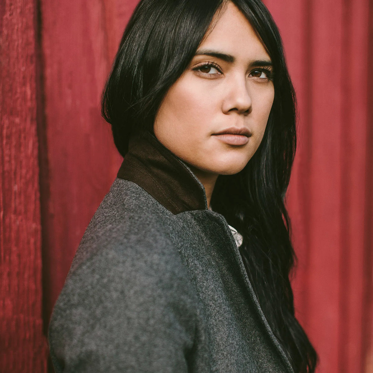 The Telegraph Blazer in Charcoal Wool
