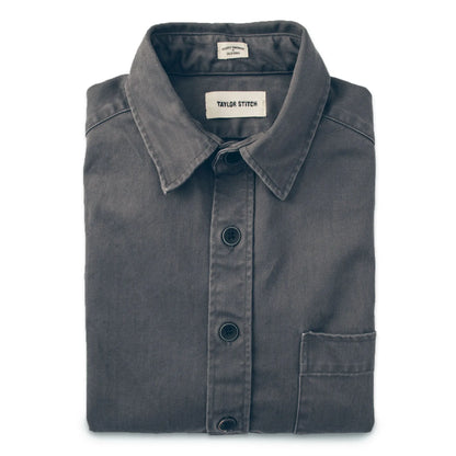 The Mechanic in Washed Charcoal Herringbone